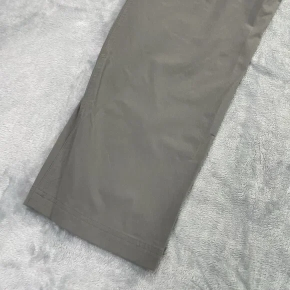 Eastern Mountain Sports Mens Pants Gray 32x32 Hiking Stretch Nylon Flat Front - Picture 13 of 16